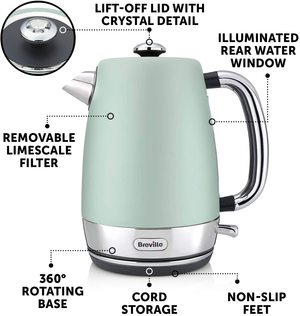 Breville VKJ998 Strata Electric Kettle's features.