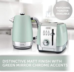 Breville VKJ998 Strata Electric Kettle with a matching toaster.