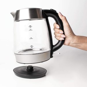 Haden Guildford Glass Kettle's 360 degree base.