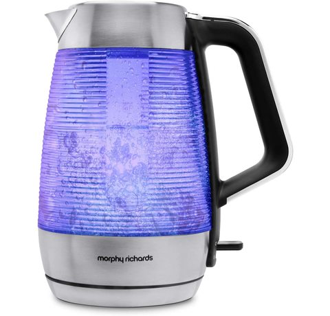 Main view of the Morphy Richards Vetro Kettle.