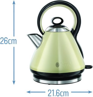 Russell Hobbs 21888 Legacy Quiet Boil Electric Kettle's dimensions.