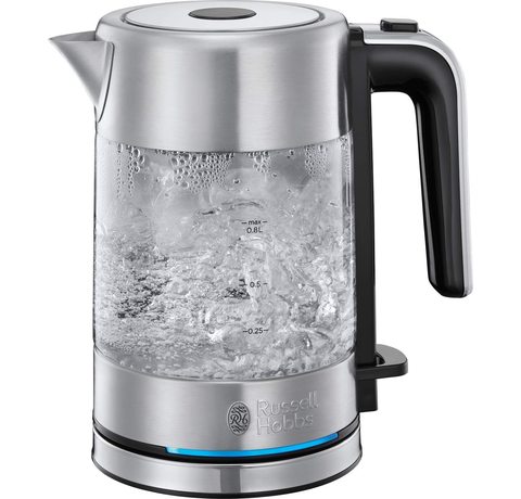 Main view of the Russell Hobbs 24191 Compact Glass Kettle.