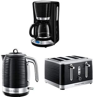 Russell Hobbs 24361 Inspire Electric Kettle's matching toaster and coffee maker.