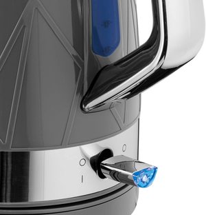 Russell Hobbs Structure Kettle's illuminating power switch.