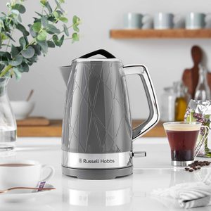 Russell Hobbs Structure Kettle on display in a kitchen.