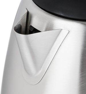 Swan Brushed Stainless Steel Jug Kettle's spout.