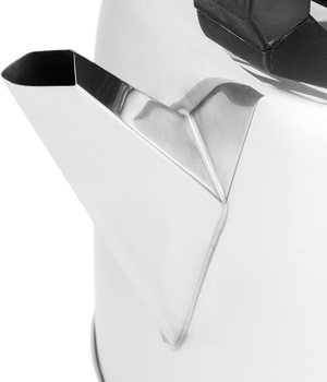 Swan Stainless Steel Catering Kettle's long spout.