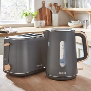 Tower Scandi Kettle with matching toaster.