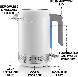 Breville VKJ946 High Gloss Electric Kettle's features.