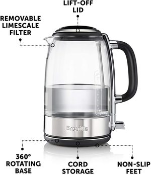 Breville VKT071 Glass Kettle's main features.