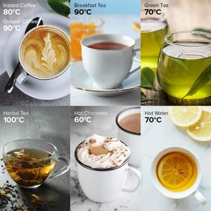 Drew & Cole Redikettle example temperatures.