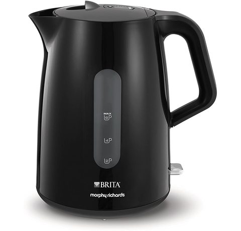 Side view of the Morphy Richards Brita Filter Kettle.