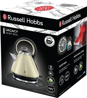 Russell Hobbs 21888 Legacy Quiet Boil Electric Kettle packaged.