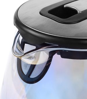 Salter Iridescent Glass Kettle's limescale filter.